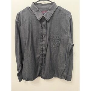 UNTUCKit Black Stone Wrinkle Free Button Down Shirt Mens XL Slim Fit Cotton